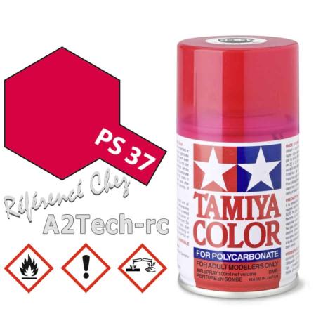 PS37 Rouge Translucide TAMIYA_Réf_86037