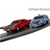 American Police Chase (AMC Javelin v Dodge Challenger) SCALEXTRIC_C1405P