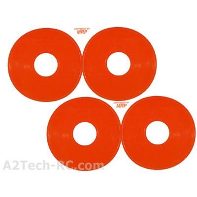 1:8 BUGGY - Round Decals - RED - ROUGE FLUO (x4) GRP_Réf_GD02RE