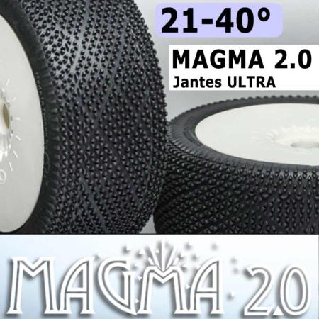 Pneus MAGMA 2.0 21/40 sur ULTRA Blanches (Paire collée) 6MIK_Réf_TU162140