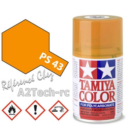 PS43 Orange Translucide TAMIYA_Réf_86043