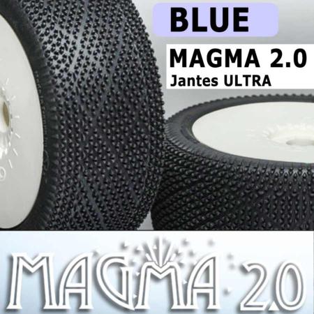Pneus MAGMA 2.0 BLUE sur ULTRA Blanches (Paire collée) 6MIK_Réf_TU16B