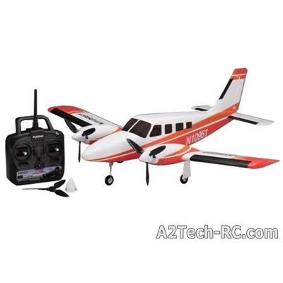 AIRIUM PIPER PA34 VE29 TWIN Readyset - Rouge KYOSHO_Réf_10961RS-R