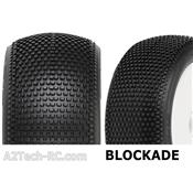 PROLINE 'BLOCKADE' TRUGGY VTR 4.0 X3 Tyres on White Zero OFFSET PROLINE_Réf_9046-033